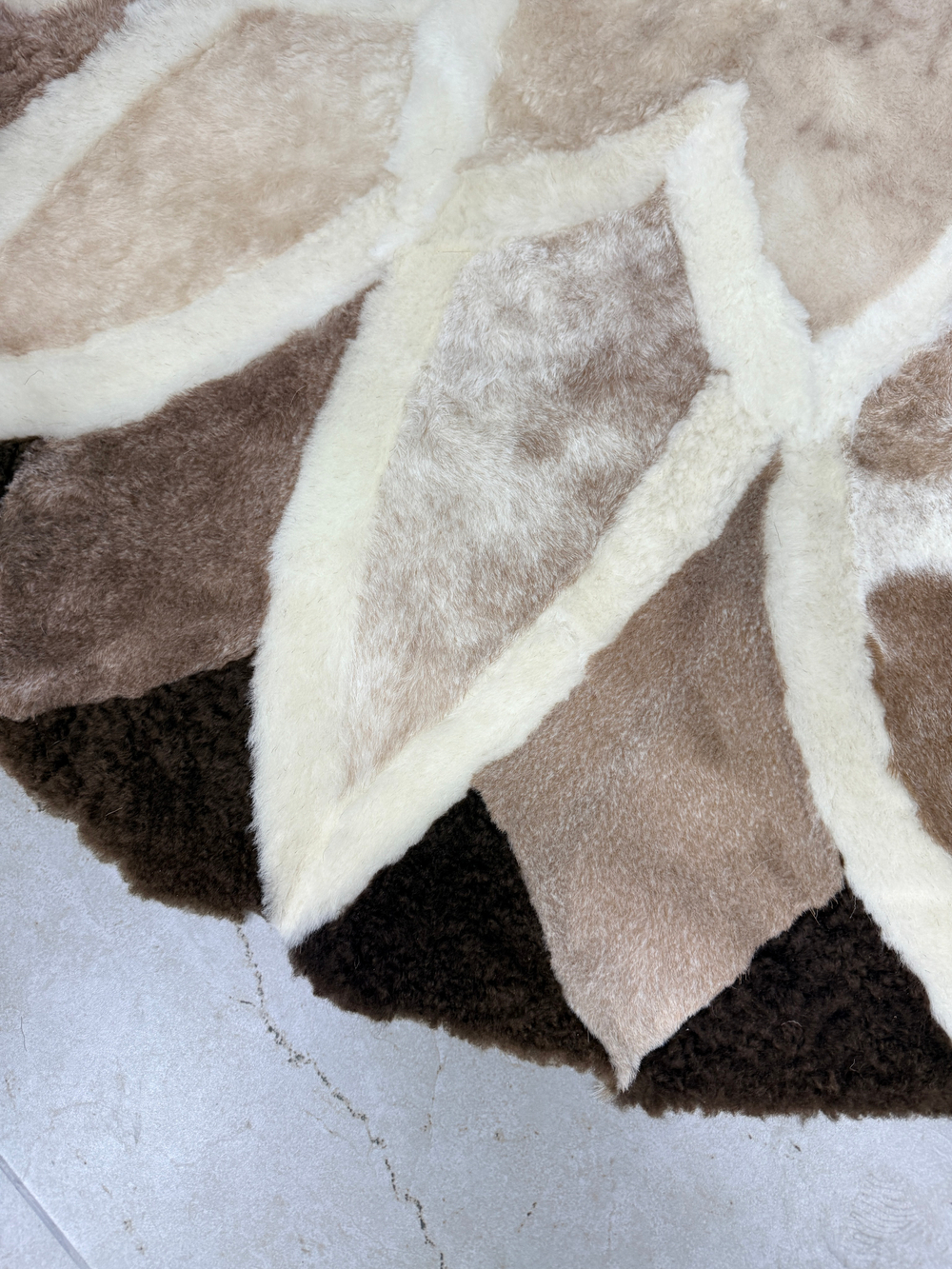 Ковер шкура натуральная овчина меховой