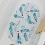 3567395 SPA-коврик для ванны на присосках Доляна «Пёрышки», 38×67 см, МИКС