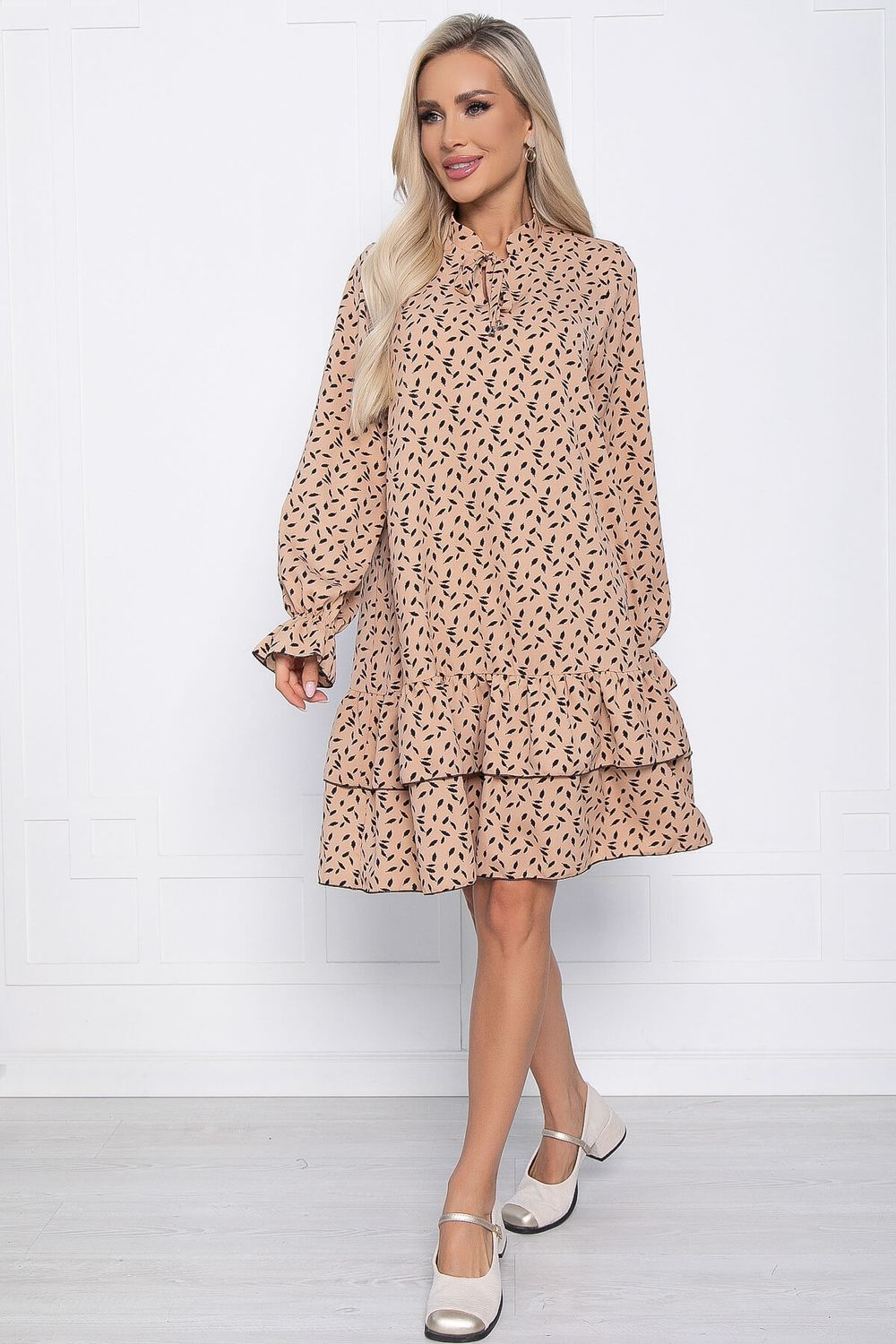 Платье Осенняя симфония (бежевое) П10936 LT Collection