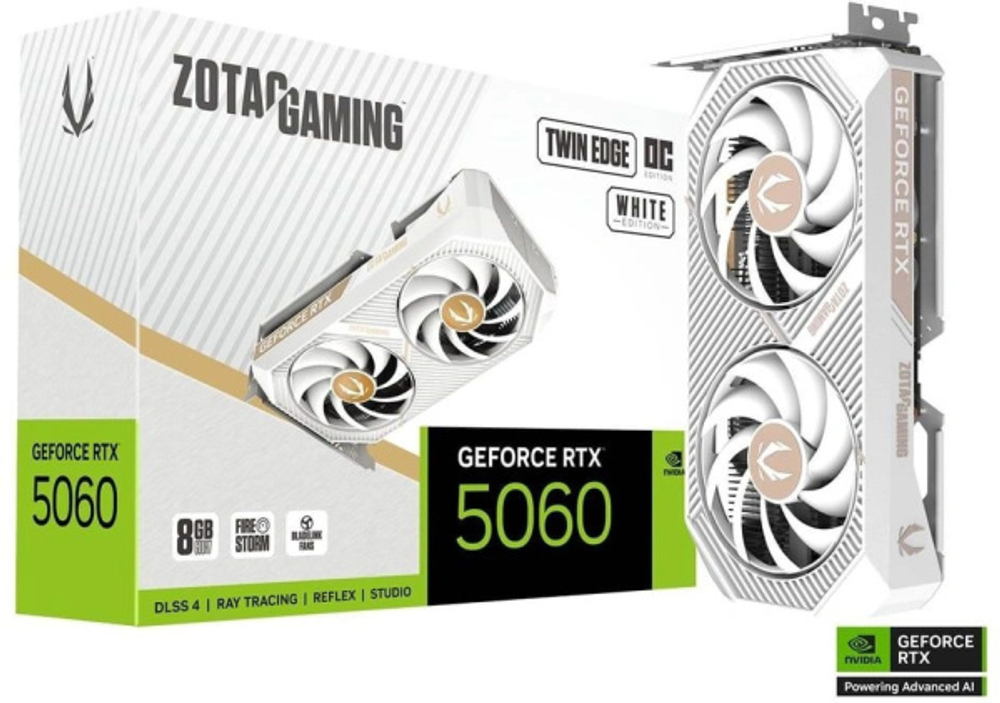 Видеокарта Zotac GeForce RTX 5060 TWIN EDGE OC WHITE ED (ZT-B50600Q-10M)