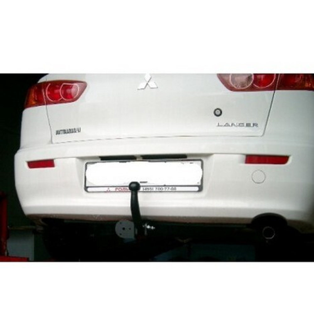 Фаркоп Mitsubishi Lancer X 2007-2012, кроме модификации Evolution, только передний привод, только дорейстайлинговая версия, условно-съемный,(без электрики) Трейлер.7130