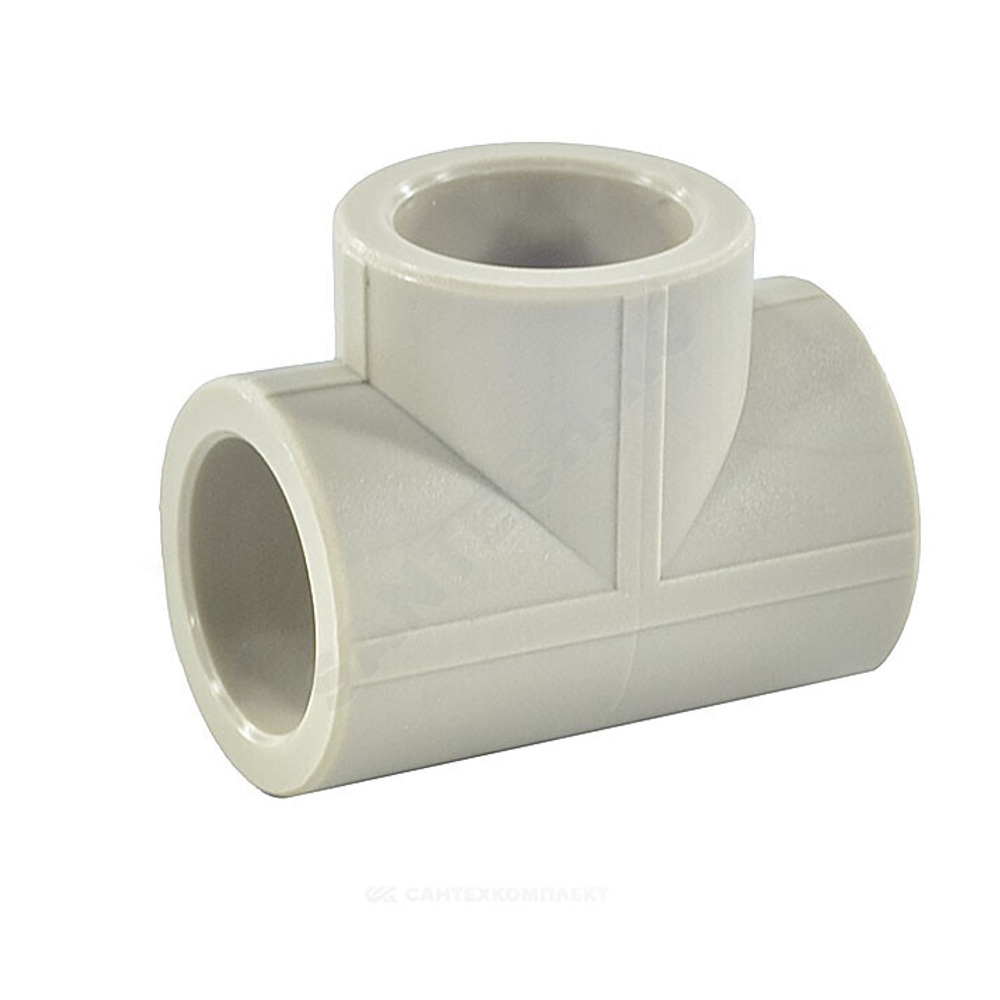 Тройник PP-R серый Дн 40 внутренняя пайка VALFEX 10111040Г