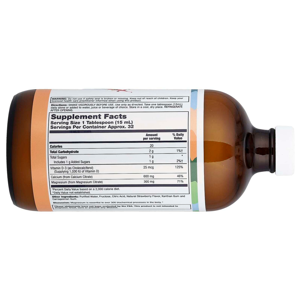 LifeTime Vitamins, добавка для поддержки здоровья костей, со вкусом клубники, 473 мл (16 жидк. унций)
