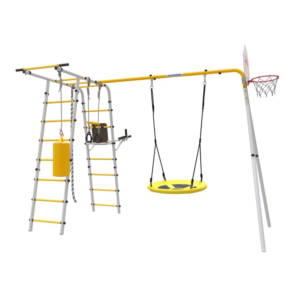 ROMANA Спорт Плюс 2 (желтый/серый) (с качелями гнездо)