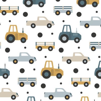 Buy kids fabric farm car tractor scandinavian style