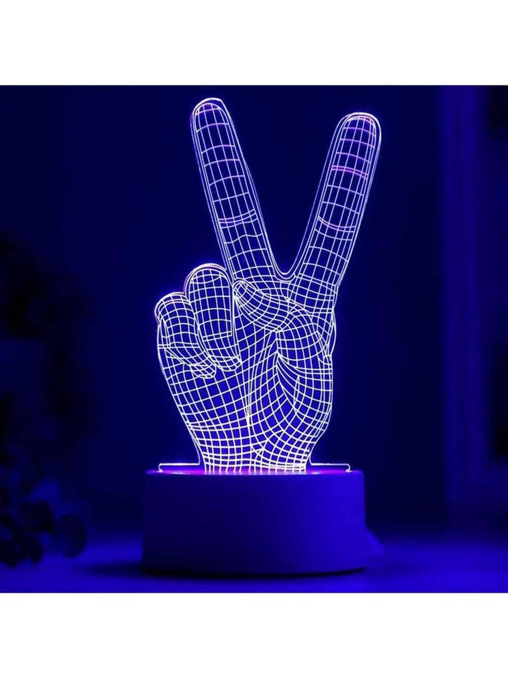 Светильник «Победа» LED RGB от сети 9.5×10×19 см RISALUX