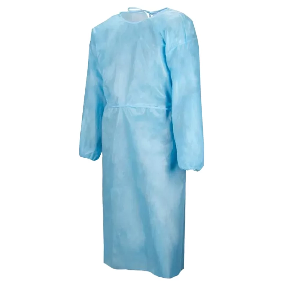 Халат хирургический стерильный Здравмедтех-К Евростандарт 140 см плотность 25 размер 52-54 рукав резинка