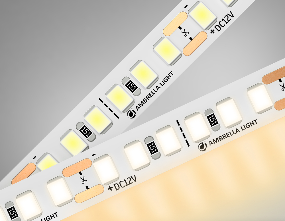 GS1301 2835 180Led/ 14.4W m/ 12V IP20 3000K/ 5000*8*1.2mm (2 конт.)