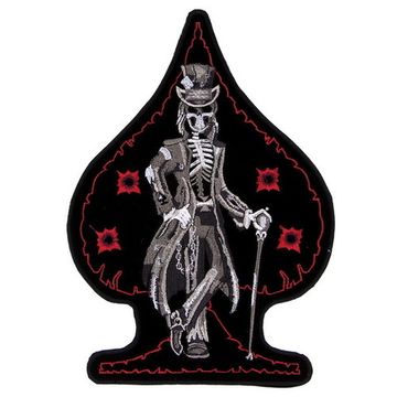 Нашивка Скелет в цилиндре (большая)