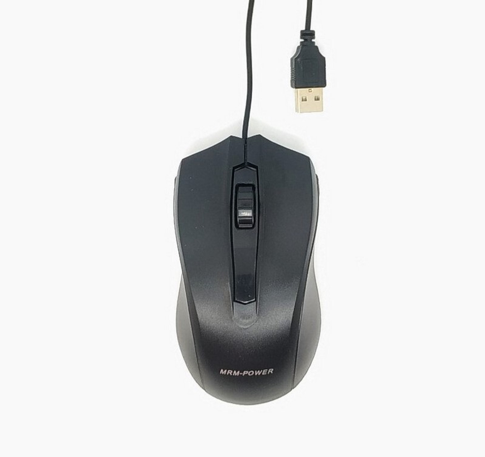 Мышь проводная Power D38 (черный)