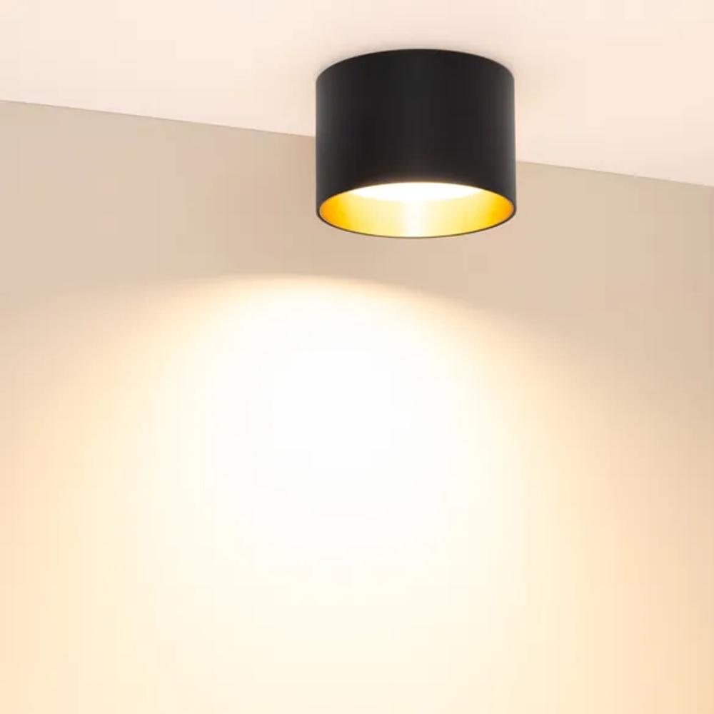 Светильник SP-BISCOTTO-R120-12W Warm3300-MIX (BK-GD, 80 deg, 230V) (Arlight, IP54 Металл, 5 лет) 055026