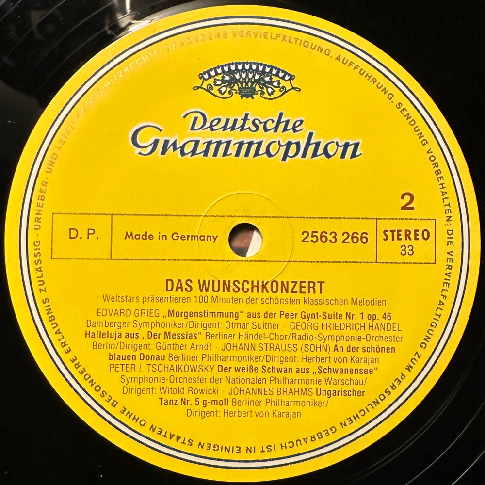 Сборник Das Wunschkonzert 2LP (Германия 1974г.)