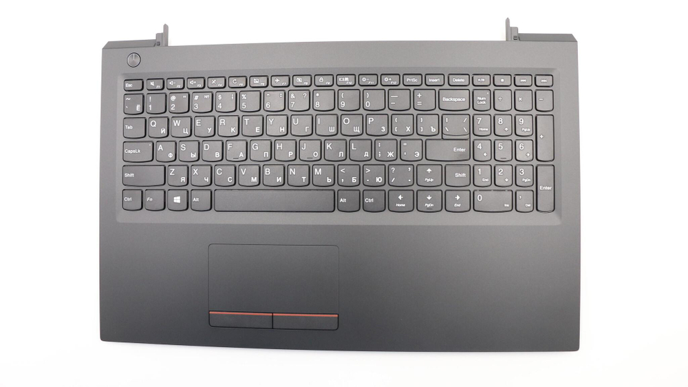 Верхняя панель с клавиатурой (топкейс) для ноутбука Lenovo ideapad V310-15ISK/V310-15IKB раскладка - русская, без подсветки, без фингерпринта, черный (5CB0L59467), оригинал