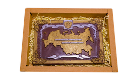 Шоколад ручной работы "Карта России" 170гр