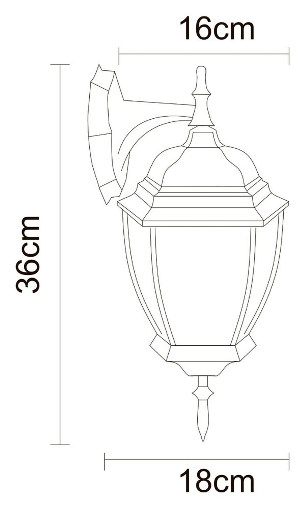 Уличный настенный светильник Arte Lamp