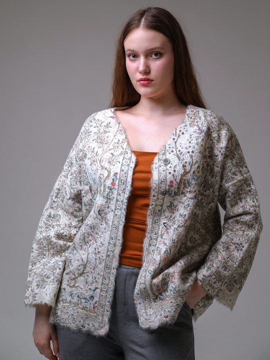Шерстяной жакет "Палампор", по мотивам индийского покрывала 18 века