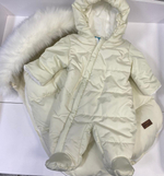 Комплект на выписку Конверт + комбинезон 62-68 (бежевый)