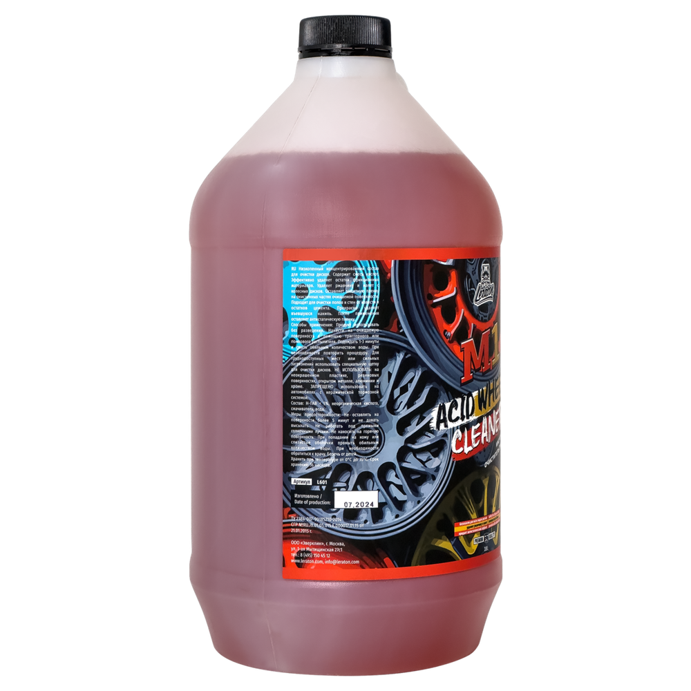 LERATON M1 Кислотный очиститель дисков 3,8 л.
