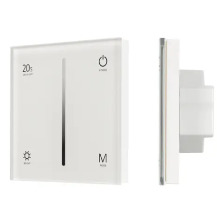 Панель SMART-P6-DIM-G-IN White (12-24V, 4x3A, Sens, 2.4G) (Arlight, IP20 Пластик, 5 лет) 034781