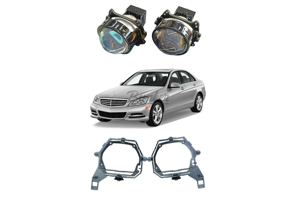 Комплект для замены штатных линз Bosch Intellect Mercedes C-Class W204 рестайлинг 2011-2015