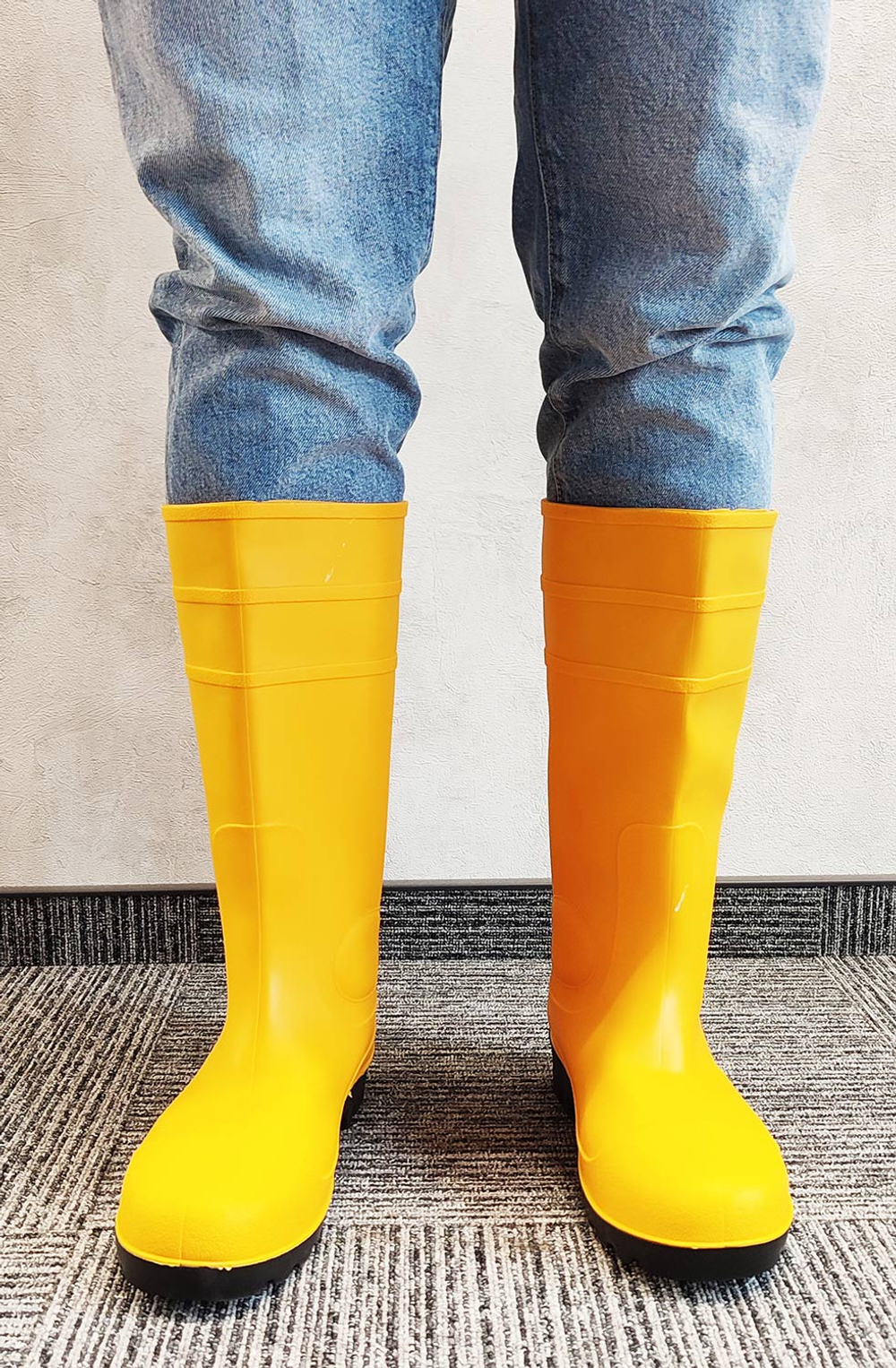 Рабочие сапоги ПВХ с МП желтые 40