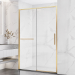 Душевая дверь Слим Софт (Slim Soft) VDS-1SS130CLG, 1300, брашированное золото, стекло прозрачное