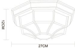 Уличный потолочный светильник Arte Lamp