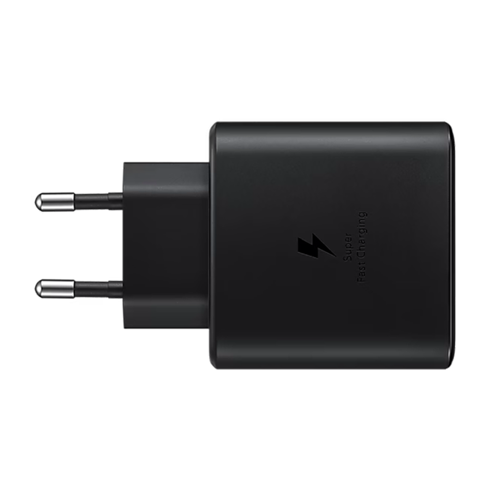 Сетевое зарядное устройство Samsung мощностью 45 Вт (USB-C) и кабель USB-C (1 м) (EP-TA845), черный