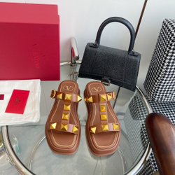 Valentino Roman Stud Slide Sandal