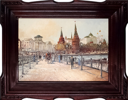 Фомин Александр Викторович (1966) . Вид на Кремль. Холст, масло 1999 г.