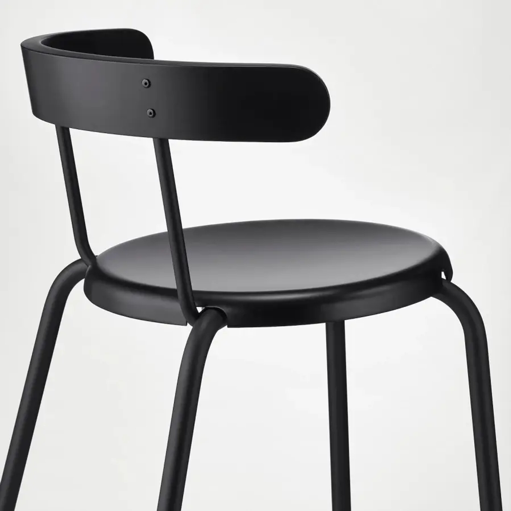 Деревянный стул - YNGVAR IKEA/ ИНГВАР ИКЕА, 71х53х51 см, черный