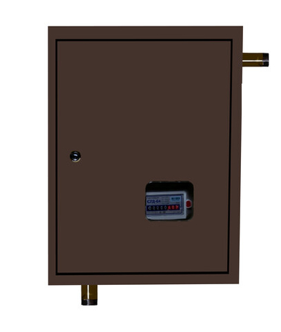 Шкафной газораспределительный пункт ГРПШ-ОХТА-RF-10-1-НП-С4-П1 (коричневый)