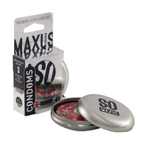 Экстремально тонкие презервативы в железном кейсе Maxus Extreme Thin 3шт