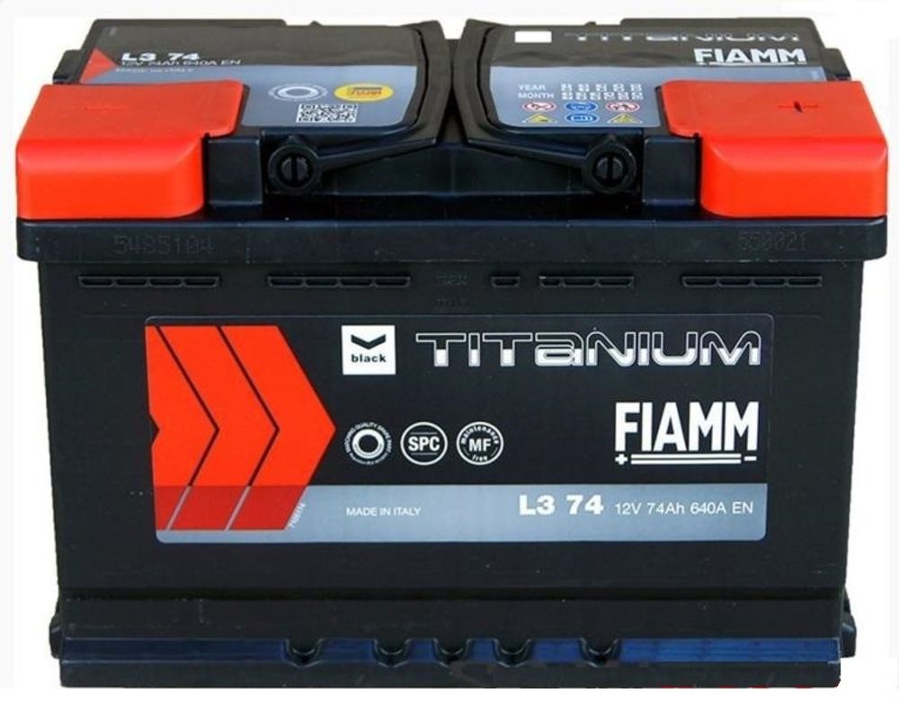 Fiamm Titanium Black 6СТ- 74 аккумулятор