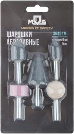 Шарошки абразивные по металлу 5 шт хвостовик 6мм 36461М