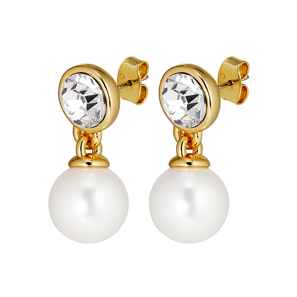 Серьги Dyrberg Kern NAOMI SG CRYSTAL / WHITE PEARL 470122