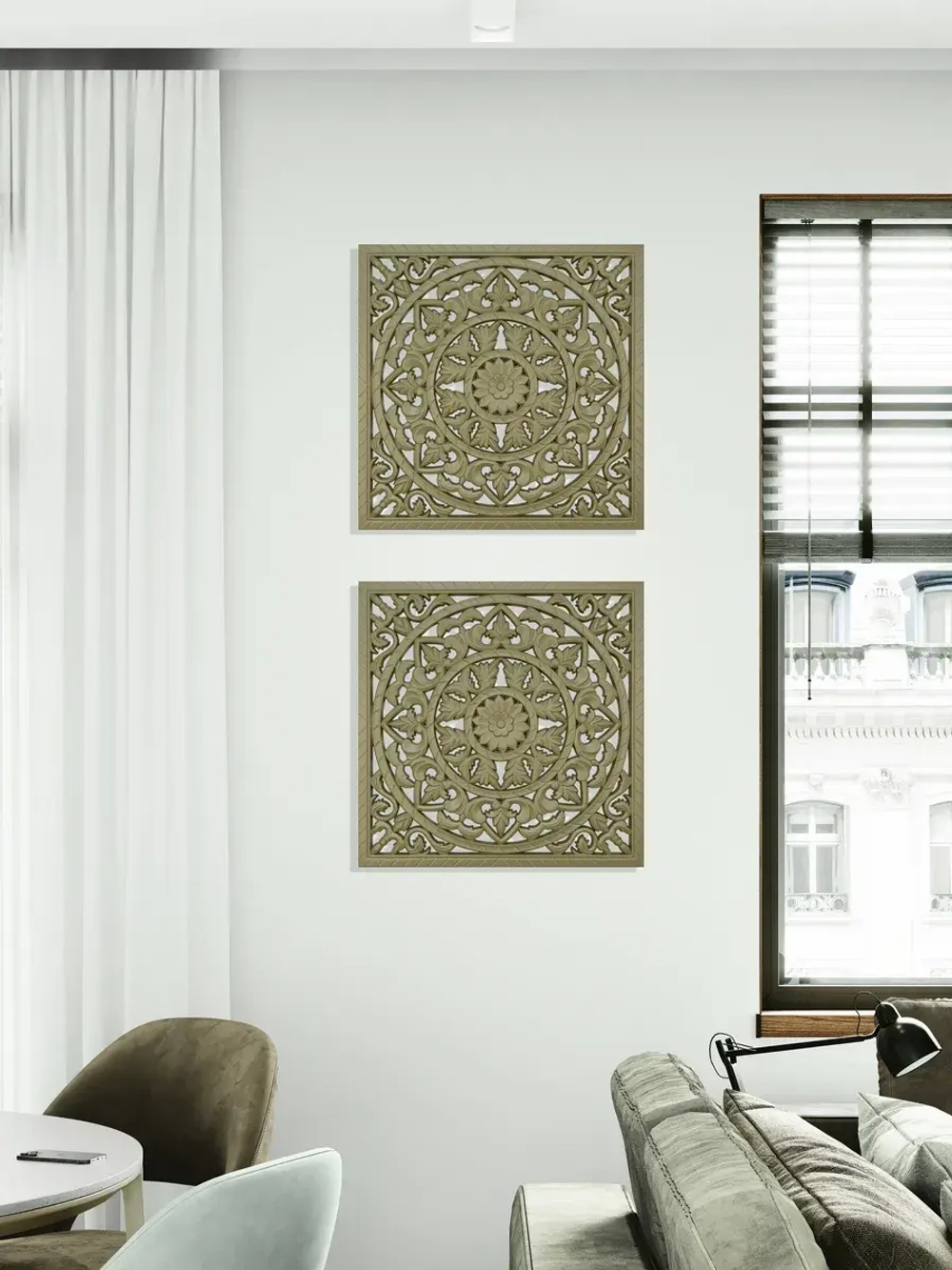 Панно на стену для интерьера 49*49 см