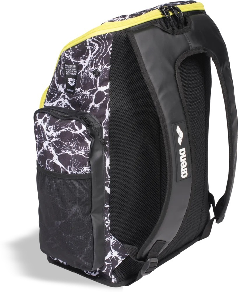 ARENA SPIKY III BACKPACK 45 ALLOVER BLACK-WHITE