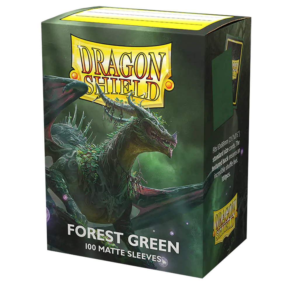 Dragon Shield - протекторы Matte Forest Green 100 штук
