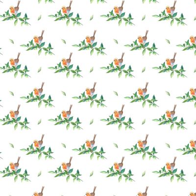 Весенняя веточка с птичкой