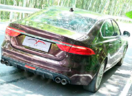 Диффузор заднего бампера для Jaguar XF 2016-2020 Ягуар