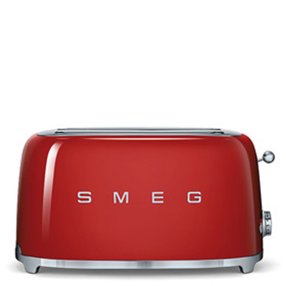 Тостер красный Smeg TSF02RDEU 4 отделения для тостов