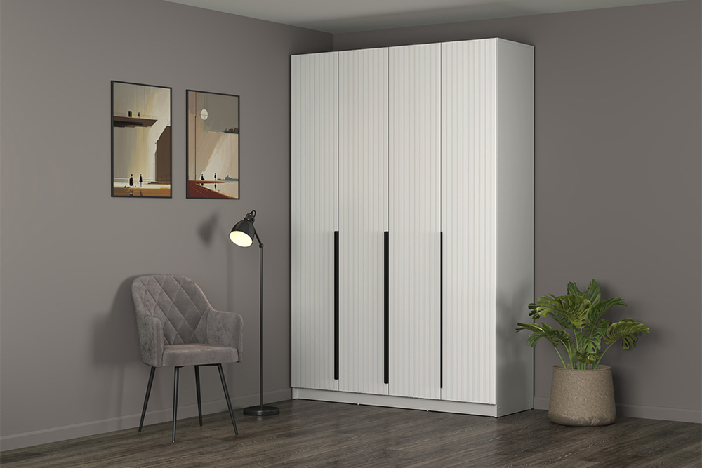 Шкаф для одежды 4-х створчатый Брандо 67.13, Белый