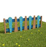 Забор уличный из экопластика Флажки, секция 1490х600 мм