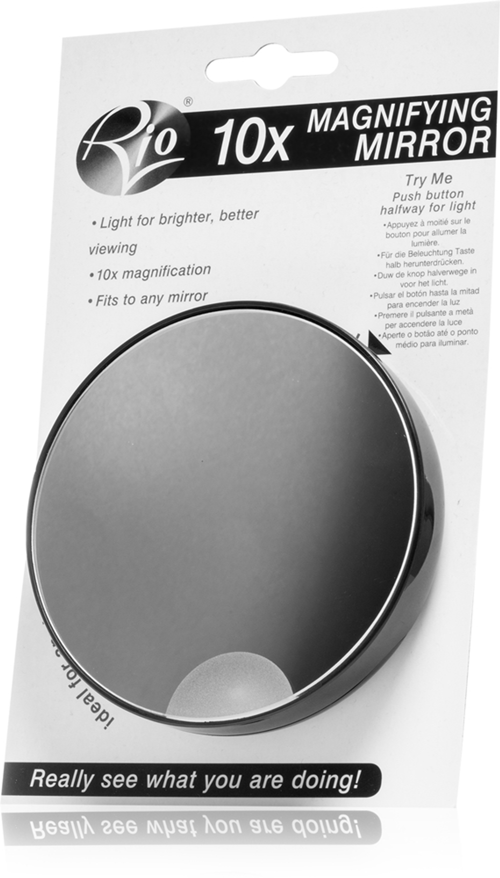 RIO 10x Magnifying Mirror - Увеличивающее зеркало с присосками, 1 szt.