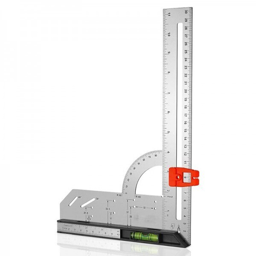 Угольник универсальный с уровнем 12" HARDEN