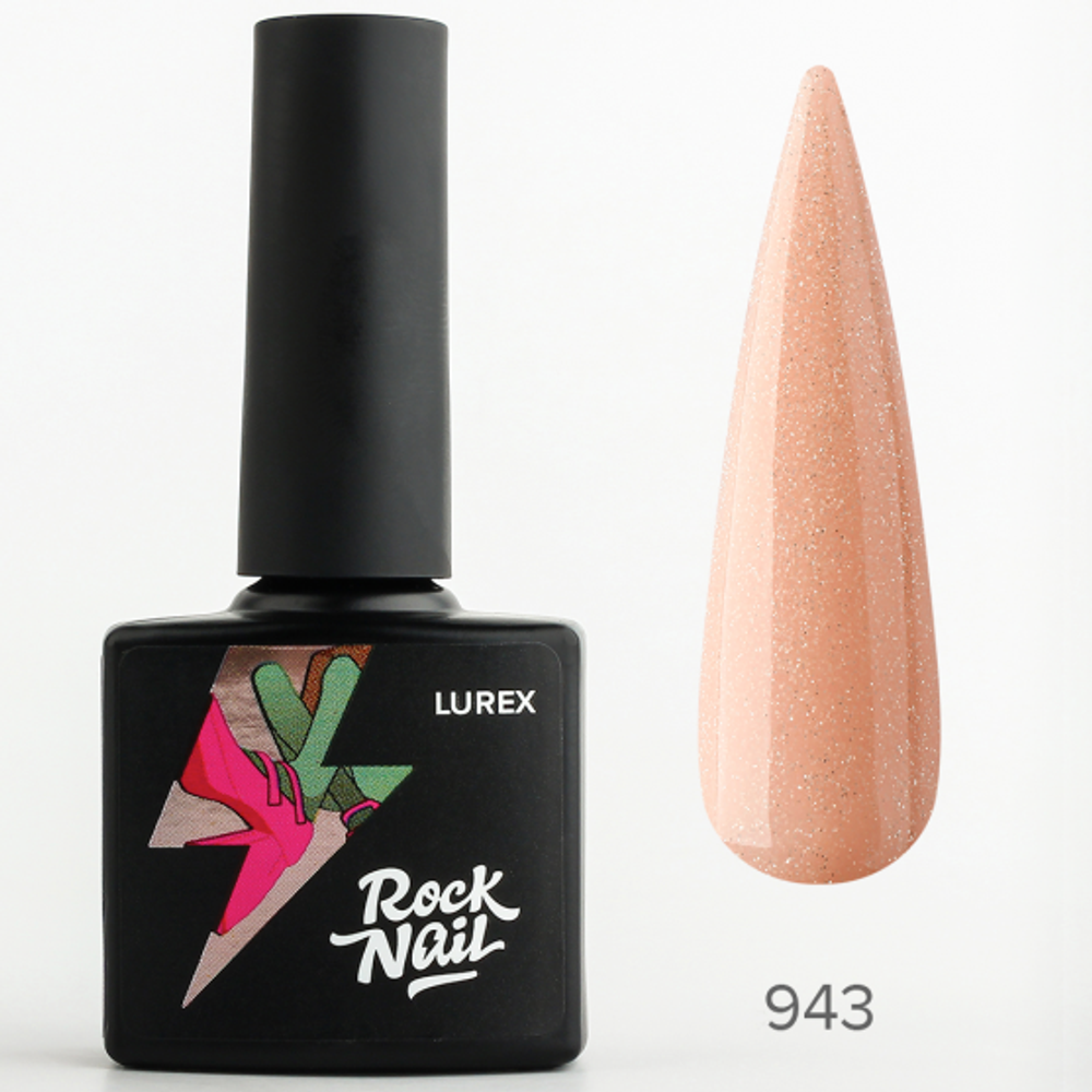 RockNail Гель-лак Lurex 943 Suga Candy, 10 мл