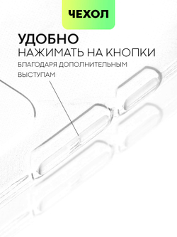 Чехол BROSCORP для Poco C40 оптом (арт. XM-PC40-HARD-TPU-TRANSPARENT)