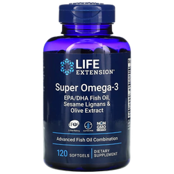 Life Extension Super Omega-3 120 softgels, Омега 3, Рыбий жир