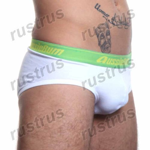 Мужские трусы брифы белые Aussiebum Австралия AB00067